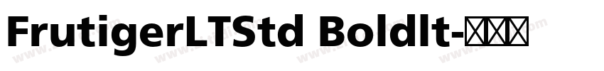 FrutigerLTStd Boldlt字体转换